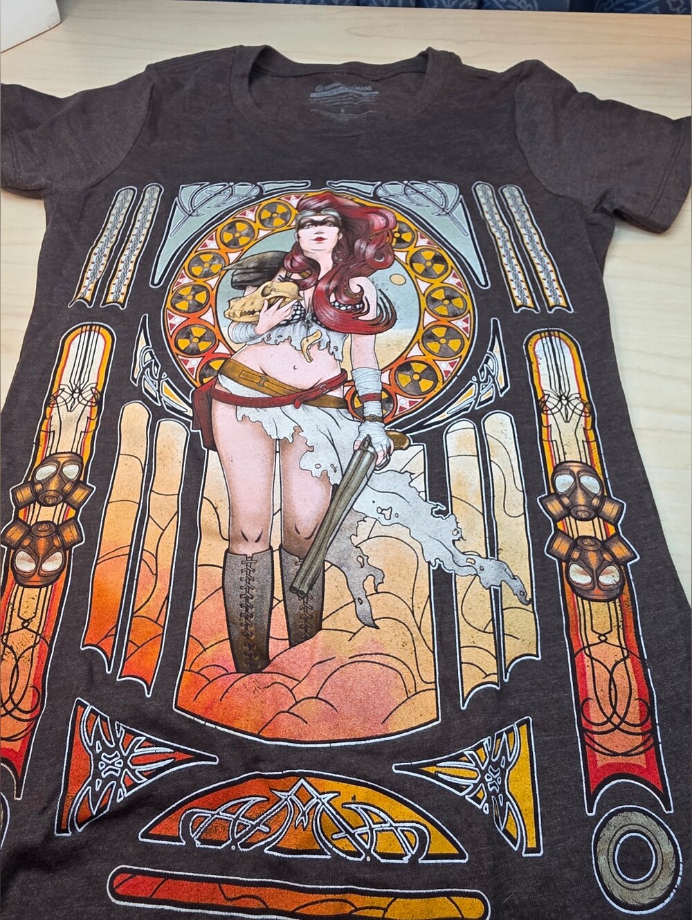 Design By Humans Collector’s Edition Post-Apocalyptic Art Nouveau Graphic Size S